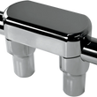 Load image into Gallery viewer, Drag Specialties Handlebar Riser &amp; Top Clamp Kit - 3" - Big Buffalo - Chrome - Main Product View
