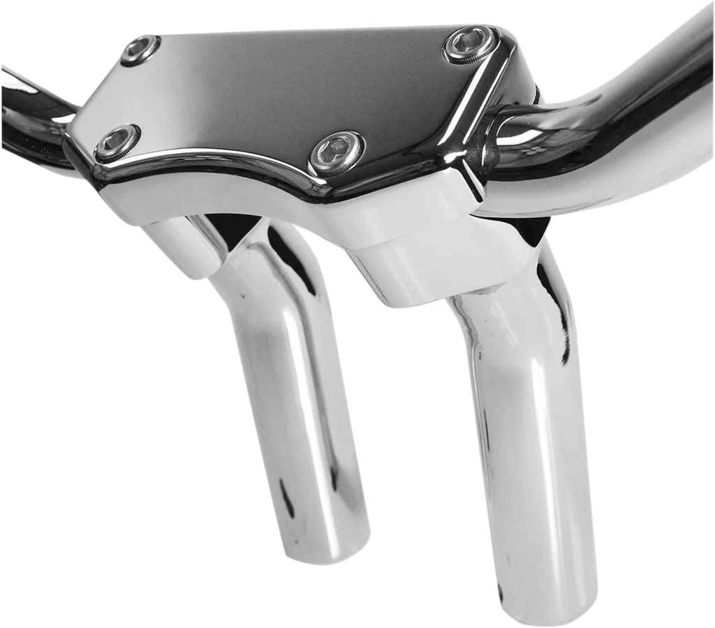 Drag Specialties Handlebar Riser & Top Clamp Kit - 5-1/2" - Buffalo - Chrome - Main Product View
