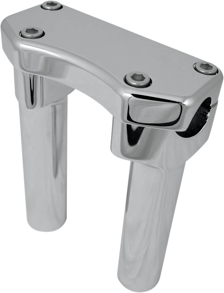 Drag Specialties Handlebar Riser & Top Clamp Kit - 6" - Buffalo - Chrome - Main Product View