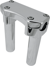 Load image into Gallery viewer, Drag Specialties Handlebar Riser &amp; Top Clamp Kit - 6" - Buffalo - Chrome - Main Product View