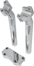 Load image into Gallery viewer, Drag Specialties Handlebar Riser &amp; Top Clamp Kit - 9-1/2" - Buffalo - Chrome - Main Product View