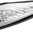 Load image into Gallery viewer, Eagle Head with Lights - Red Eyes - Small - Chrome DragSpecialties 91-6609-BC312 - Main Product View