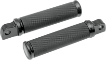 Load image into Gallery viewer, Drag Specialties Hotop Designs Foot Pegs - Knurled - Black - Main Product View