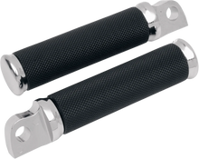 Load image into Gallery viewer, Drag Specialties Hotop Designs Foot Pegs - Knurled - Black - Side View