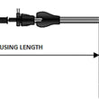 Load image into Gallery viewer, Idle Cable - Cruise - 38-7/8" - Braided DragSpecialties 5342800B - Side View