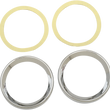 Load image into Gallery viewer, Drag Specialties Instrument Gauge Bezel - Chrome - 3.62" Diameter - Main Product View