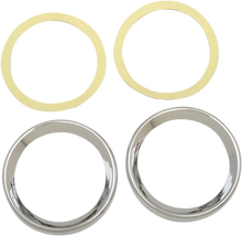 Load image into Gallery viewer, Drag Specialties Instrument Gauge Bezel - Chrome - 3.62" Diameter - Main Product View