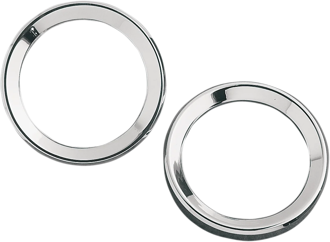 Drag Specialties Instrument Gauge Bezel - Chrome - 3.62" Diameter - Side View