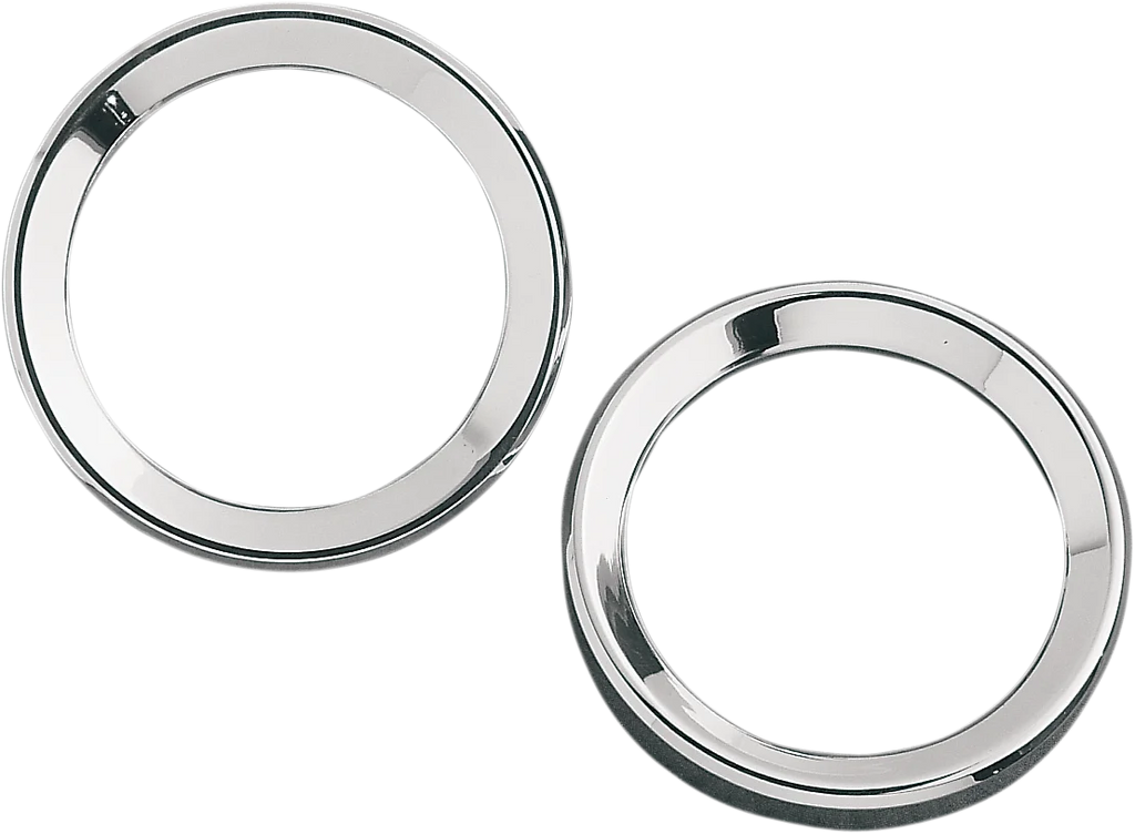 Drag Specialties Instrument Gauge Bezel - Chrome - 3.62" Diameter - Side View