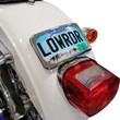 Load image into Gallery viewer, Drag Specialties License Plate Mount - Large Radius - Side View