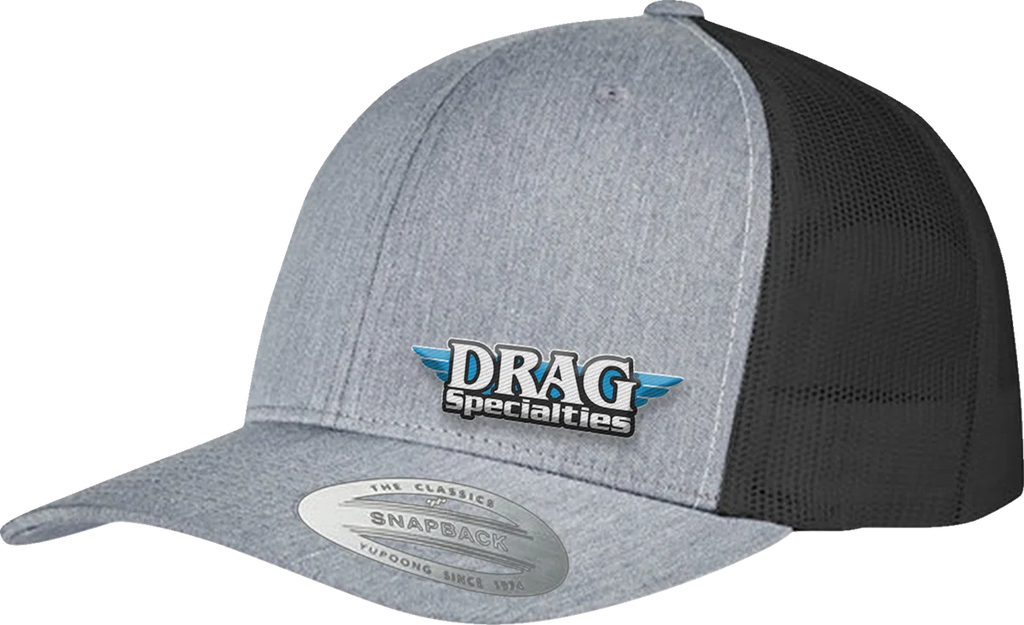 Drag Specialties Mesh Snapback Hat - Gray/Black DragSpecialties NP22E-H710 - Main Product View