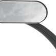 Load image into Gallery viewer, Drag Specialties Mirror - Side View - Oval - Black / Matte - Each - Main Product View