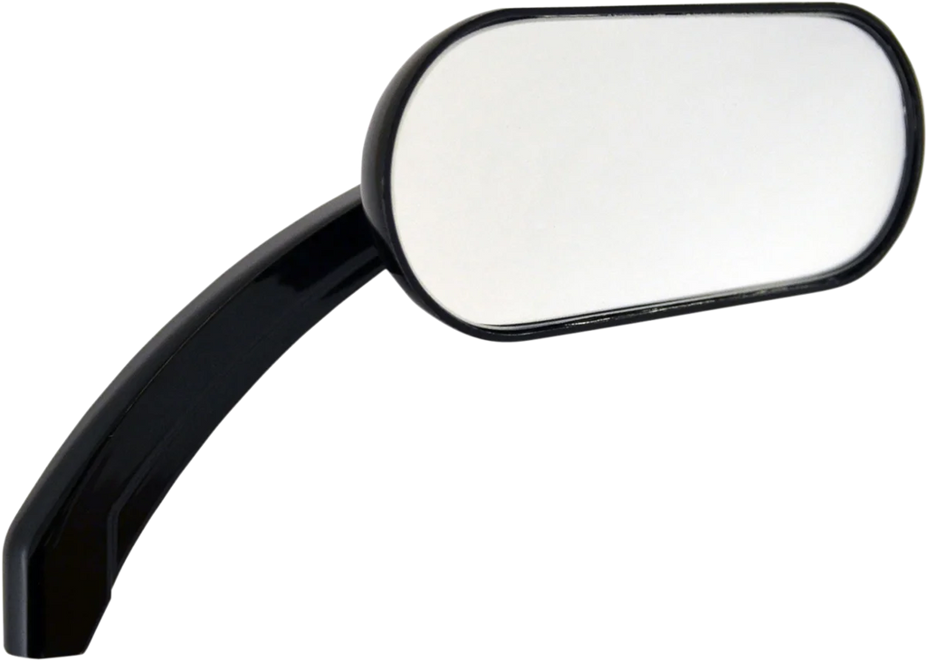 Drag Specialties Mirror - Side View - Oval - Gloss / Black - Each - Main Product View