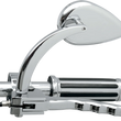 Load image into Gallery viewer, Drag Specialties Mirror - Side View - Teardrop - Chrome - Curved / Long Stem - Each - Side View