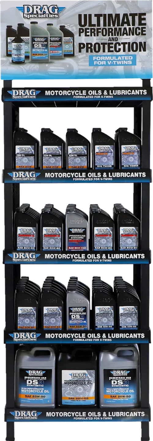 Oil Shelf Display DragSpecialties X80-6025-5 - Side View