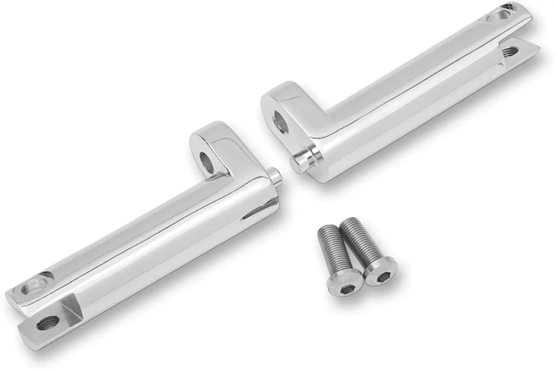 Drag Specialties Passenger Foot Peg Mount - Chrome - 1620-1056 fits Harley-Davidson FLH / FLT - Side View