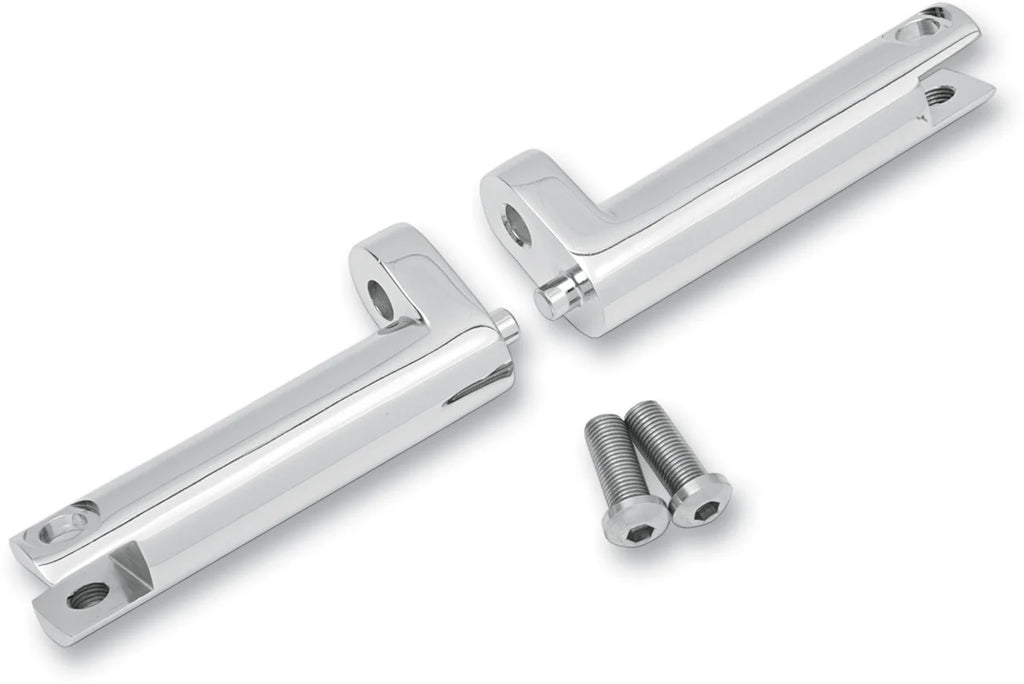 Drag Specialties Passenger Foot Peg Mount - Chrome - 1620-1056 fits Harley-Davidson FLH / FLT - Side View