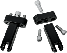 Load image into Gallery viewer, Drag Specialties Passenger Peg Mounts - Black - 1620-1046 fits Harley-Davidson FLH / FLT - Main Product View
