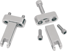 Load image into Gallery viewer, Drag Specialties Passenger Peg Mounts - Black - 1620-1046 fits Harley-Davidson FLH / FLT - Side View