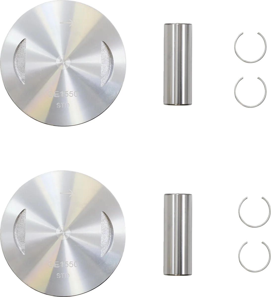 Drag Specialties Piston Kit - +.005" - 0911-0081 fits Harley-Davidson Twin Cam - Side View