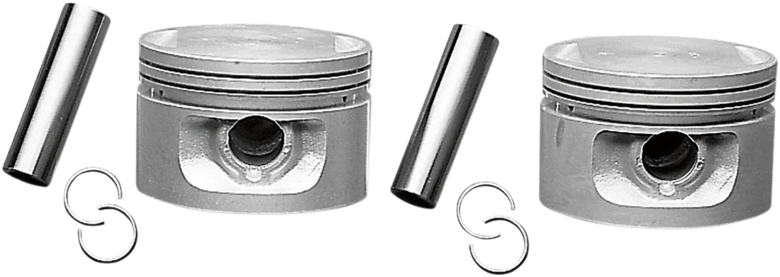 DragSpecialties Piston - Twin Cam 21989-07+.005 - Side View