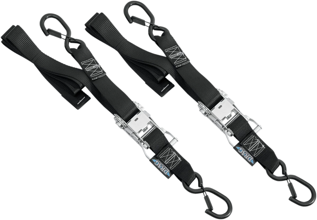 Drag Specialties Ratchet Tie-Downs - 1-1/2" x 6' - Black - Main Product View