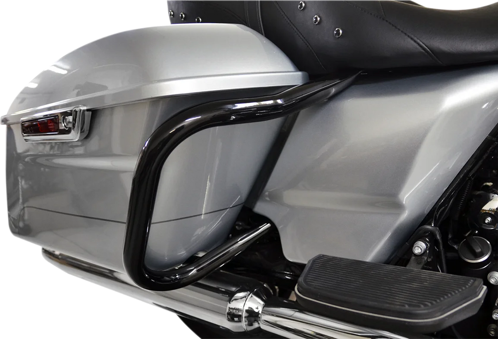 Drag Specialties Rear Saddlebag Bars - Black - 0506-0790 fits Harley-Davidson Touring - Side View