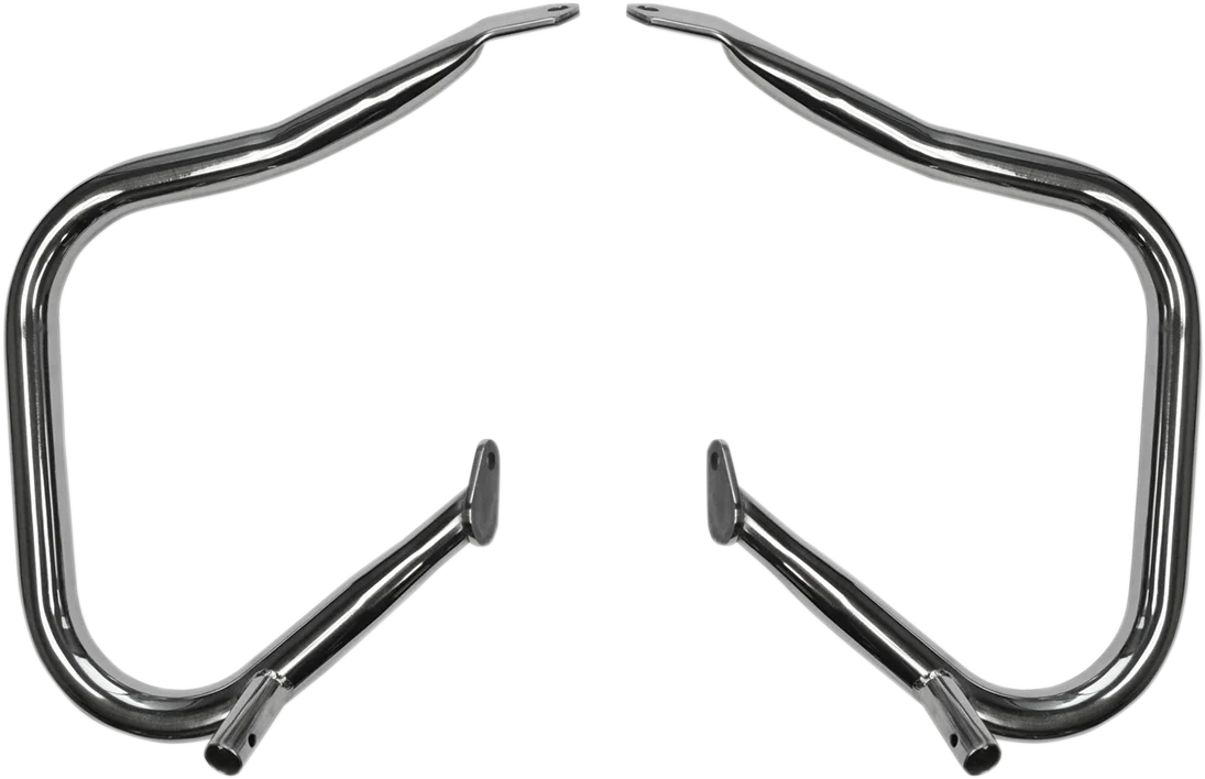 Drag Specialties Rear Saddlebag Bars - Black - 0506-0790 fits Harley-Davidson Touring - Detail View
