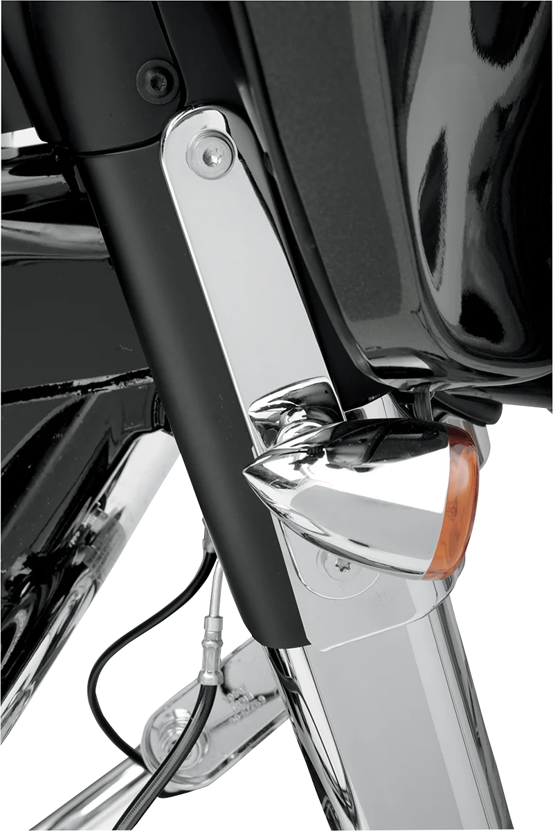 Drag Specialties Relocation Mount - Turn Signal - Chrome - Side View