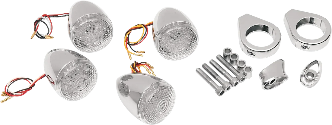 DragSpecialties Replacement Lens - Clear - Honeycomb 20-6578-CL - Side View