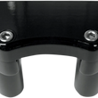 Load image into Gallery viewer, Drag Specialties Risers - 3" - Buffalo - Top - Black - Side View