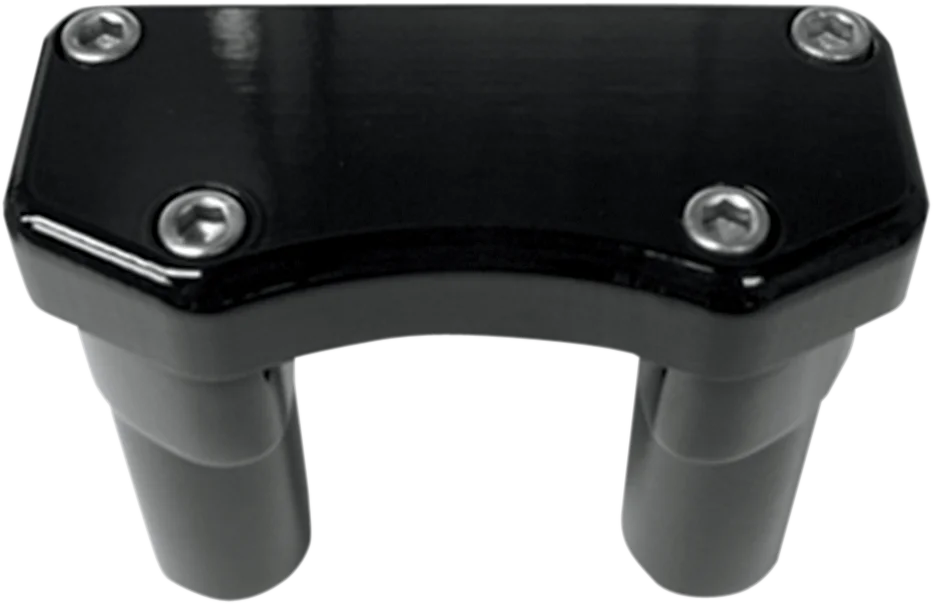 Drag Specialties Risers - 3" - Buffalo - Top - Black - Side View
