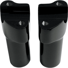 Load image into Gallery viewer, Drag Specialties Risers - 4" - Buffalo - Top - Black - Main Product View