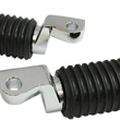 Load image into Gallery viewer, DragSpecialties Rubber Foot Pegs - Driver - Chrome - XL P17-0338 - Main Product View