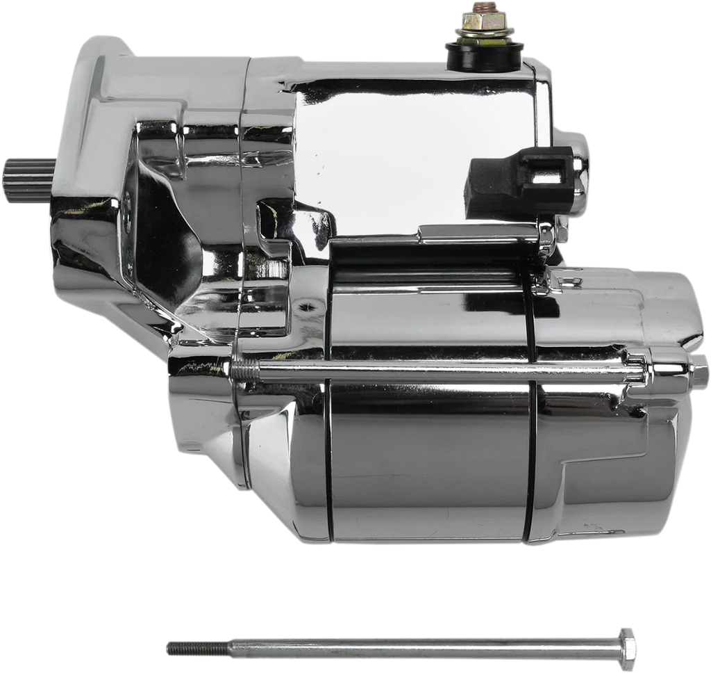 Drag Specialties Starter - 1.4 kW - Chrome fits 1990-2006 Harley-Davidson Big Twin - Main Product View