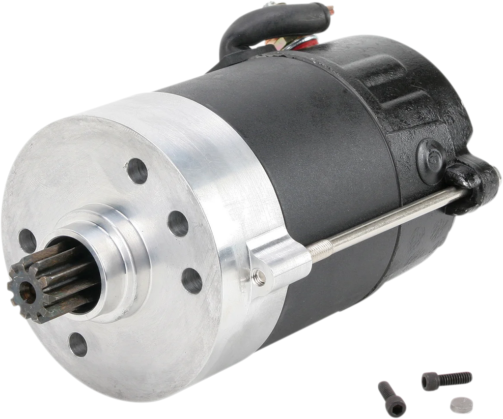 Drag Specialties Starter - Black fits 1967-1980 Harley-Davidson Big Twin - Main Product View