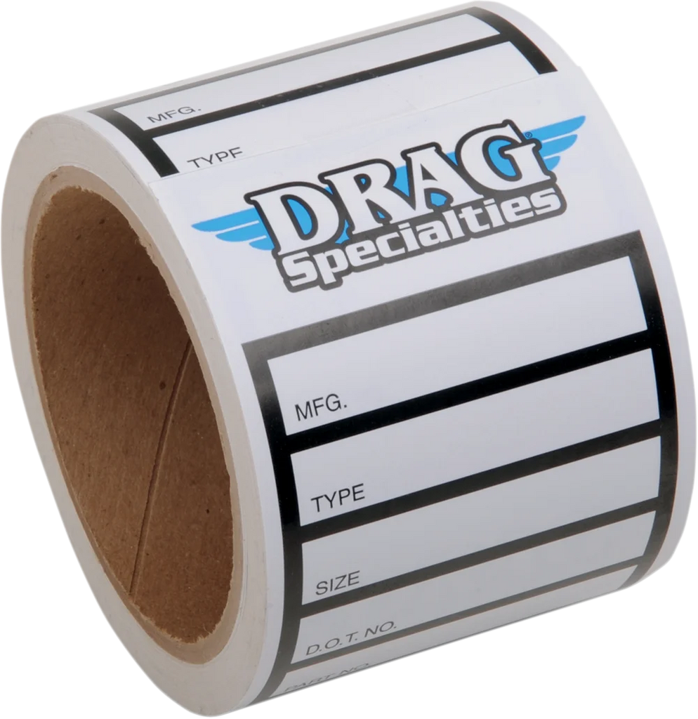 Drag Specialties Tire Labels - 100 Piece 9904-0943 - Main Product View