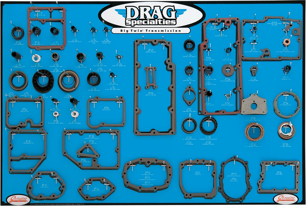 Drag Specialties Trans Gasket Display 0934-0287 fits Harley-Davidson Big Twin - Main Product View
