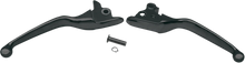 Load image into Gallery viewer, Drag Specialties Wide Blade Lever Set - Chrome - Side View