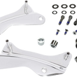 Load image into Gallery viewer, DragSpecialties Backrest Docking Kit - Chrome C77-0104C - Side View