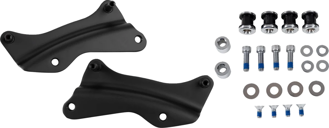 DragSpecialties Backrest Docking Kit - Chrome C77-0104C - Detail View