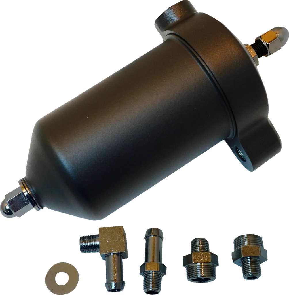 DragSpecialties Oil Filter Assembly - Black 14-0007MB - Main Product View