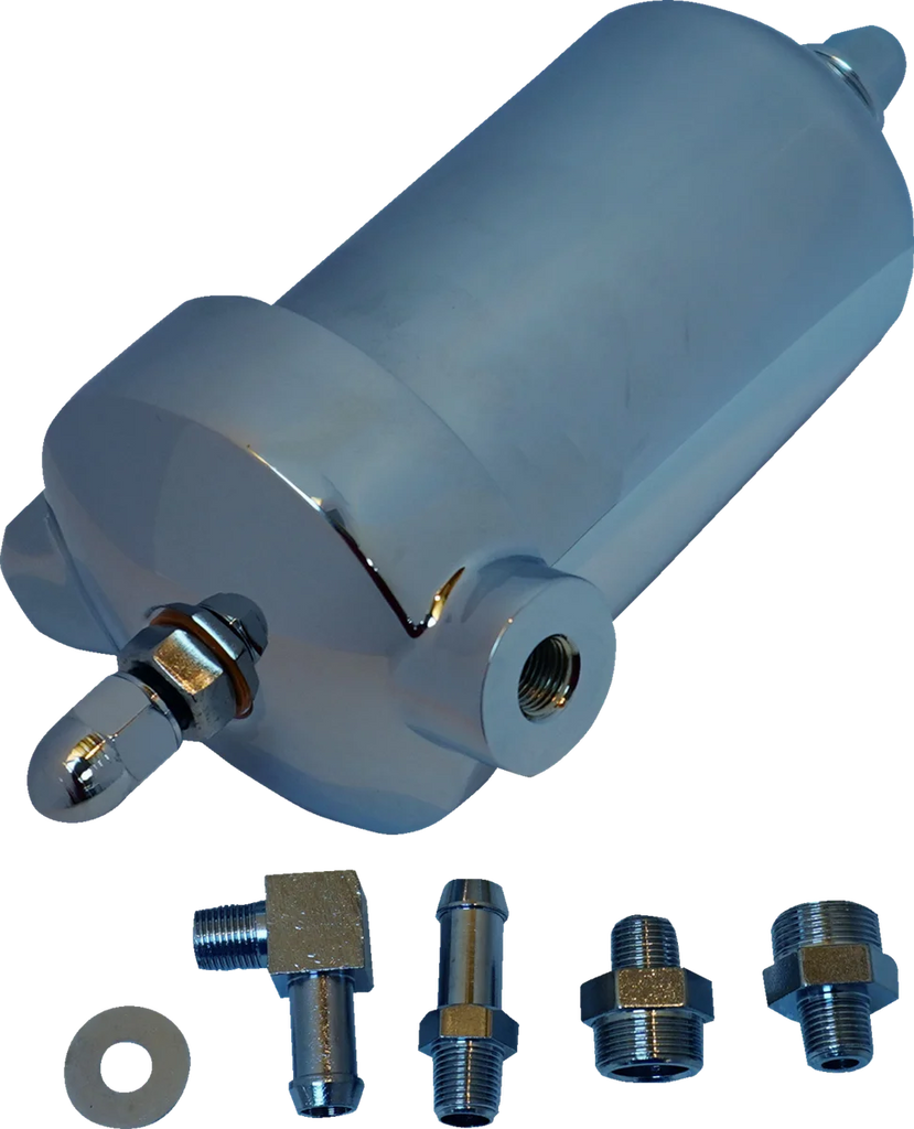 DragSpecialties Oil Filter Assembly - Chrome 14-0007 - Main Product View