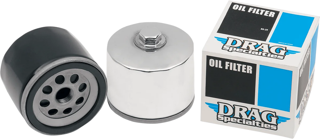 DragSpecialties Oil Filter - Black 140004B-BX29 - Side View