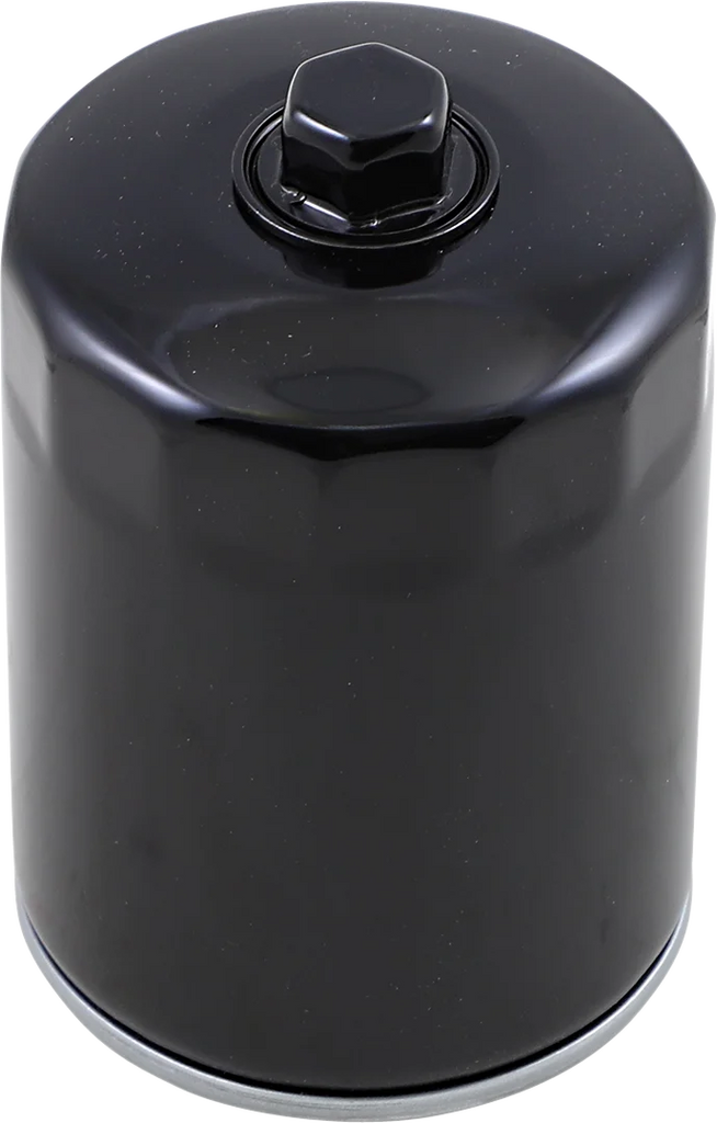 DragSpecialties Oil Filter with Nut - Black - M8 14-0020BKNU - Side View