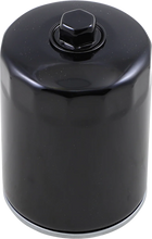 Load image into Gallery viewer, DragSpecialties Oil Filter with Nut - Black - M8 14-0020BKNU - Side View