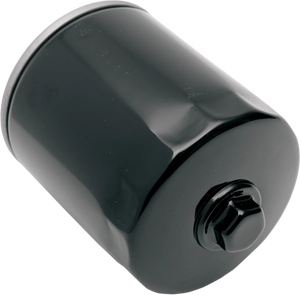 DragSpecialties Oil Filter with Nut - Black - Twin Cam/M8 14-0020BK-BX18 - Main Product View