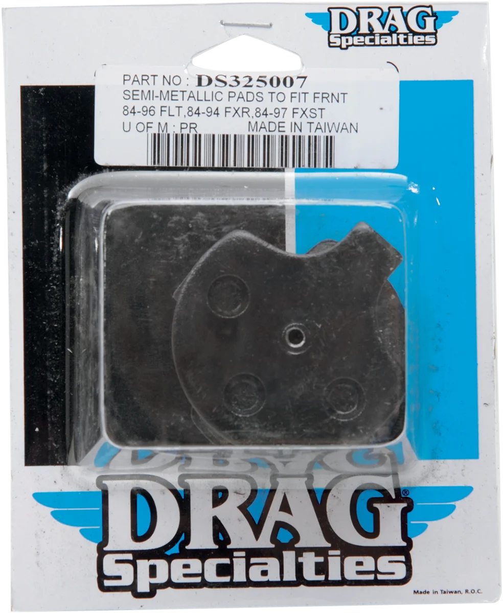 DragSpecialties Organic Brake Pads - Harley-Davidson 160912SCP-BC114 - Side View
