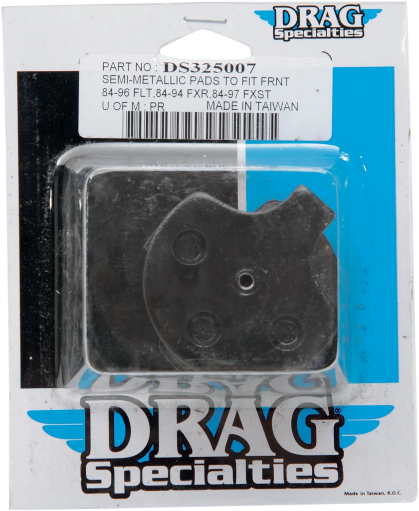 DragSpecialties Organic Brake Pads - Harley-Davidson 160912SCP-BC114 - Side View