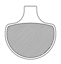 Load image into Gallery viewer, DragSpecialties Organic Brake Pads - Harley-Davidson 160912SCP-BC114 - Back View